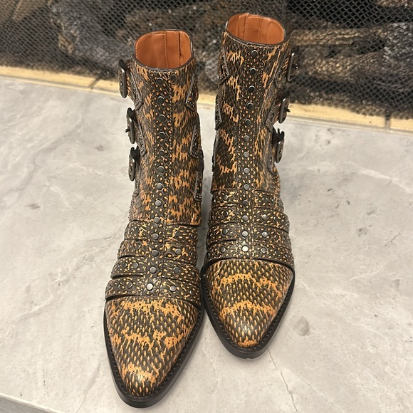 Coach leather leopard print boots - Picture 10 of 10